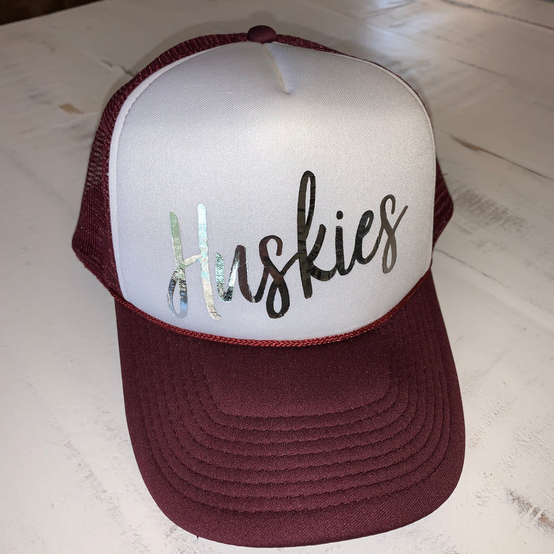 hamilton huskies trucker hat